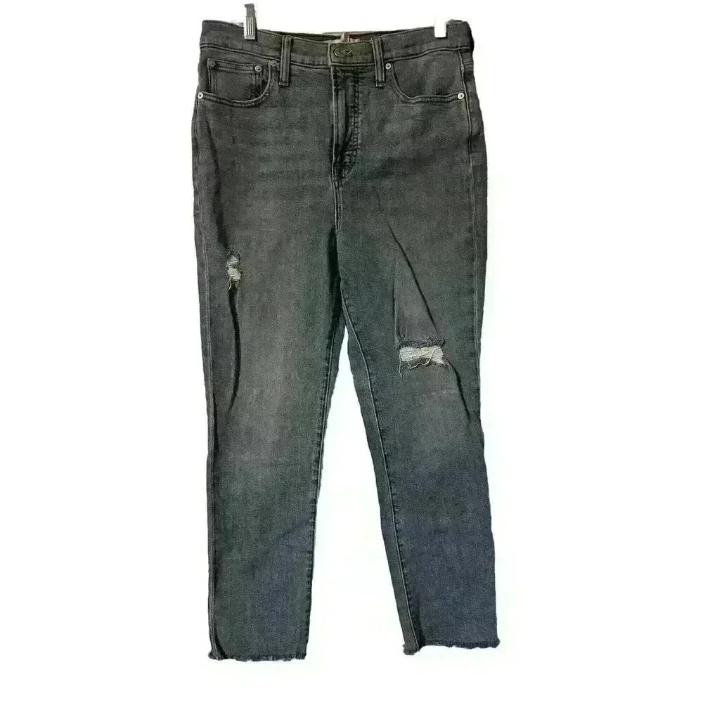 Madewell Women's The Perfect Vintage Jean Light Wash Size 29 Frayed Hem